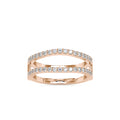 SKU: 0116 (14K) Diamond Ring Jacket Enhancer in Rose Gold.