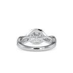 SKU: 0118 (10K) Twisted Shank Solitaire Engagment Ring in Rose Gold.