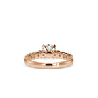 SKU: 0119 (14K)  Solitaire Engagment Round-cut Ring in Rose Gold.