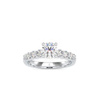 SKU: 0119 (22K)  Solitaire Engagment Round-cut Ring in Rose Gold.