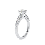 SKU: 0119 (10K)  Solitaire Engagment Round-cut Ring in Rose Gold.