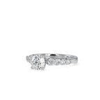 SKU: 0119 (22K)  Solitaire Engagment Round-cut Ring in Rose Gold.
