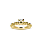 SKU: 0119 (14K)  Solitaire Engagment Round-cut Ring in Rose Gold.