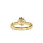 SKU: 0124 (18K) Knotted-Prong Solitaire Engagment Ring in Rose Gold.