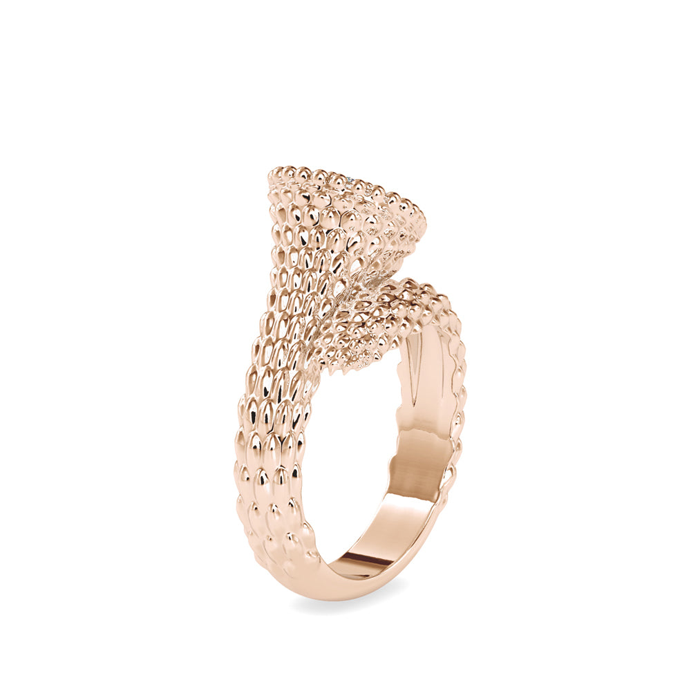 SKU: 0125 (14K) Boucheron serpent Bohome Ring in Rose Gold.