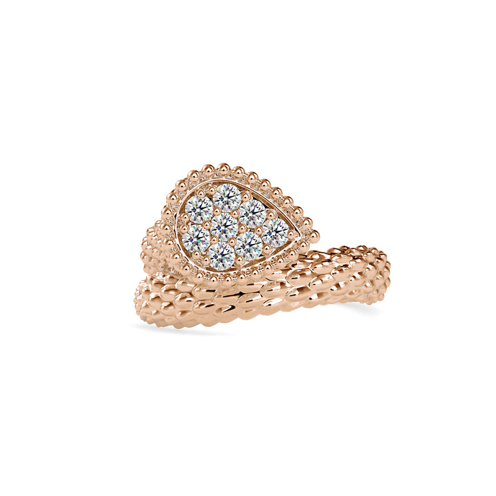 SKU: 0125 (14K) Boucheron serpent Bohome Ring in Rose Gold.