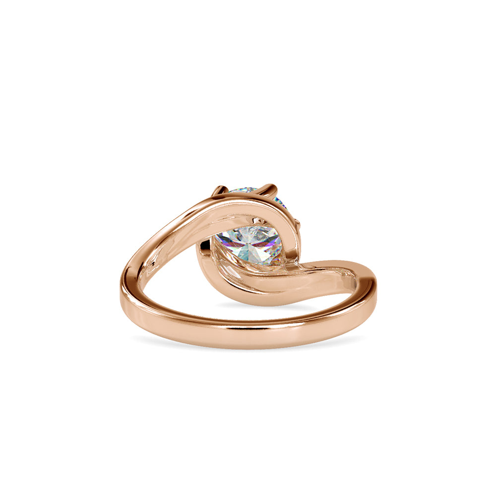 SKU: 0126 (22K) Six-Prong Solitaire Engagment Ring in Rose Gold.