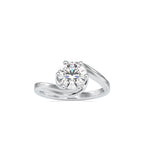 SKU: 0126 (18K) Six-Prong Solitaire Engagment Ring in Rose Gold.