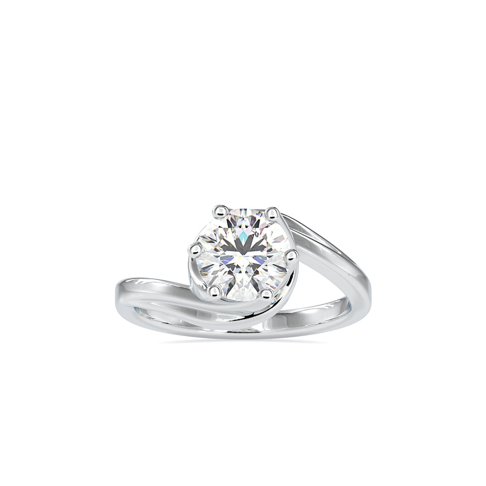 SKU: 0126 (22K) Six-Prong Solitaire Engagment Ring in Rose Gold.