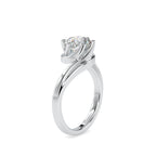 SKU: 0126 (14K) Six-Prong Solitaire Engagment Ring in Rose Gold.