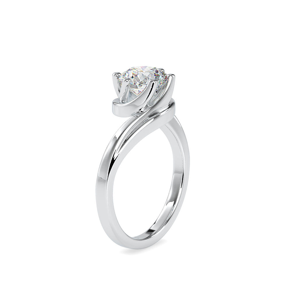 SKU: 0126 (22K) Six-Prong Solitaire Engagment Ring in Rose Gold.