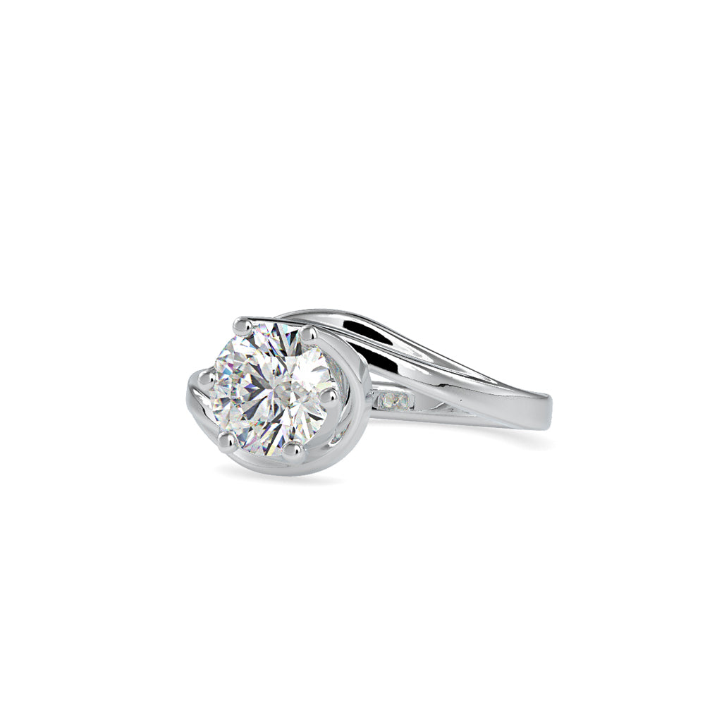 SKU: 0126 (10K) Six-Prong Solitaire Engagment Ring in Rose Gold.