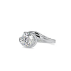 SKU: 0126 (14K) Six-Prong Solitaire Engagment Ring in Rose Gold.