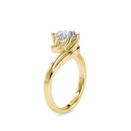 SKU: 0126 (10K) Six-Prong Solitaire Engagment Ring in Rose Gold.