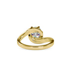 SKU: 0126 (14K) Six-Prong Solitaire Engagment Ring in Rose Gold.