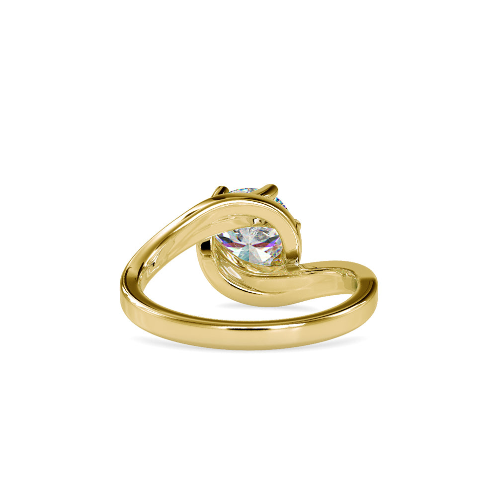 SKU: 0126 (14K) Six-Prong Solitaire Engagment Ring in Rose Gold.