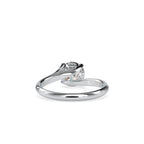 SKU: 0127 (10K) Heart-Setting Solitaire Engagment Ring in Rose Gold.