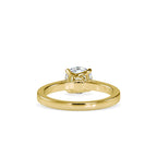 SKU: 0128 (22K) Four-Prong Solitaire Engagment Ring in Rose Gold.