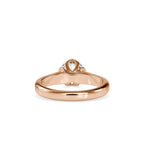 SKU: 0129 (22K) Lotus Flower-setting  Engagment Ring in Rose Gold.