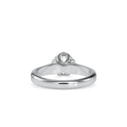 SKU: 0129 (18K) Lotus Flower-setting  Engagment Ring in Rose Gold.