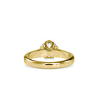 SKU: 0129 (18K) Lotus Flower-setting  Engagment Ring in Rose Gold.