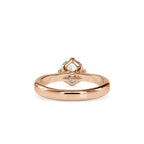 SKU: 0130 (18K) Four-Prong Solitaire Engagment Ring in Rose Gold.