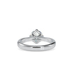 SKU: 0130 (14K) Four-Prong Solitaire Engagment Ring in Rose Gold.