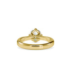 SKU: 0130 (14K) Four-Prong Solitaire Engagment Ring in Rose Gold.