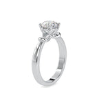 SKU: 0131 (22K) Heart-Setting Knotted Solitaire Engagment Ring in Rose Gold.