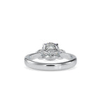 SKU: 0131 (18K) Heart-Setting Knotted Solitaire Engagment Ring in Rose Gold.