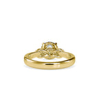 SKU: 0131 (22K) Heart-Setting Knotted Solitaire Engagment Ring in Rose Gold.
