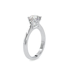SKU: 0132 (10K) Knotted-Setting Solitaire Engagment Ring in Rose Gold.