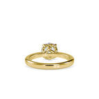 SKU: 0132 (14K) Knotted-Setting Solitaire Engagment Ring in Rose Gold.