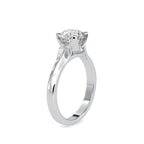 SKU: 0133 (22K) Round Fancy Shank Solitaire Ring in Rose Gold.