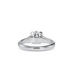 SKU: 0133 (18K) Round Fancy Shank Solitaire Ring in Rose Gold.