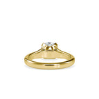 SKU: 0133 (14K) Round Fancy Shank Solitaire Ring in Rose Gold.