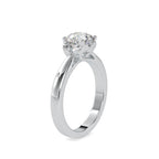 SKU: 0134 (22K) Heart-Setting Solitaire Engagment Ring in Rose Gold.
