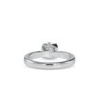 SKU: 0134 (18K) Heart-Setting Solitaire Engagment Ring in Rose Gold.