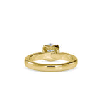 SKU: 0134 (22K) Heart-Setting Solitaire Engagment Ring in Rose Gold.