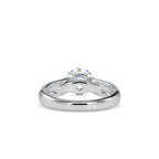 SKU: 0135 (10K) Fancy Petal Shank Round Diamond Engagment Ring in Rose Gold.
