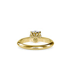 SKU: 0136 (10K) Fancy Lotus petal-Setting Engagment Ring in Rose Gold.