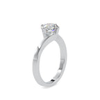 SKU: 0140 (22K) Four-heart Prongs Solitaire Engagment Ring in Rose Gold.