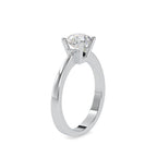 SKU: 0142 (22K) Classic Four-Prongs Solitaire Engagment Ring in Rose Gold.