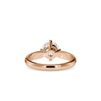 SKU: 0143 (18K) Classic Four-Prongs Solitaire Engagment Ring in Rose Gold.
