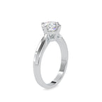 SKU: 0143 (10K) Classic Four-Prongs Solitaire Engagment Ring in Rose Gold.