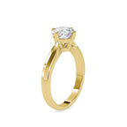 SKU: 0143 (18K) Classic Four-Prongs Solitaire Engagment Ring in Rose Gold.
