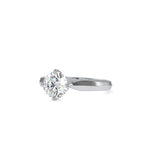 SKU: 0143 (22K) Classic Four-Prongs Solitaire Engagment Ring in Rose Gold.