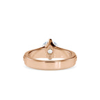 SKU: 0145 (18K) Fancy Shank Round Diamond Engagment Ring in Rose Gold.
