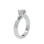 SKU: 0145 (18K) Fancy Shank Round Diamond Engagment Ring in Rose Gold.