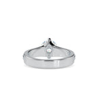 SKU: 0145 (10K) Fancy Shank Round Diamond Engagment Ring in Rose Gold.